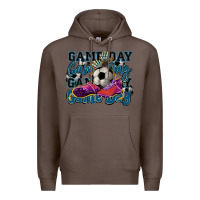 Coffee Game day soccer Premium Hoodie - HowdyJamesFarm