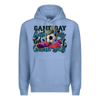 Colony Blue Game day soccer Premium Hoodie - HowdyJamesFarm