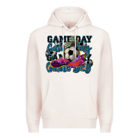 Pale Pink Game day soccer Premium Hoodie - HowdyJamesFarm