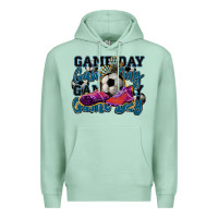 Seafoam Game day soccer Premium Hoodie - HowdyJamesFarm