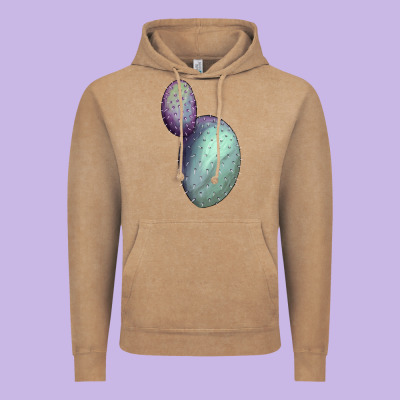 Opunthia Santa Rita Cactus Vintage Hoodie Designed By Lillyallendesigns