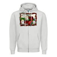 Dove Grey happy holidays gnomes Christmas Truck Zipper Hoodie - Bettercallsaul
