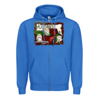 True Royal happy holidays gnomes Christmas Truck Zipper Hoodie - Bettercallsaul