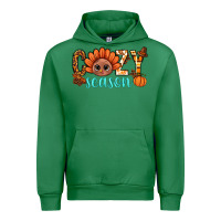 Emerald turkey cozy season thanksgiving bbs Urban Hoodie - BundleAndBundleShop