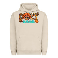 Pigment French Oak turkey cozy season thanksgiving bbs Urban Hoodie - BundleAndBundleShop