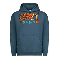 Pigment Midnight Navy turkey cozy season thanksgiving bbs Urban Hoodie - BundleAndBundleShop