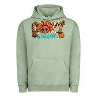 Pigment Oil Green turkey cozy season thanksgiving bbs Urban Hoodie - BundleAndBundleShop