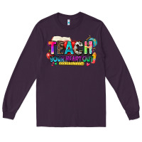 Plum teach your heart out Long Sleeve Tee - NancyCooperArtShop