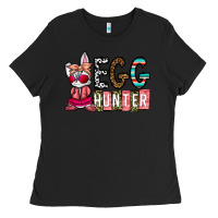 Black Egg Hunter Ladies Tee - CowhideDigitalArt