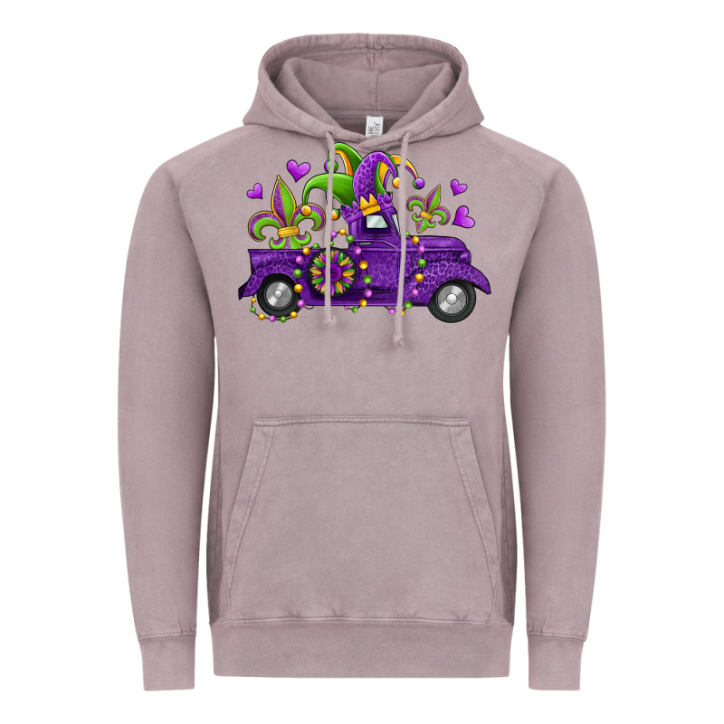 Mardi Gras Truck Vintage Hoodie by Jasminsmagicworld | Teevron