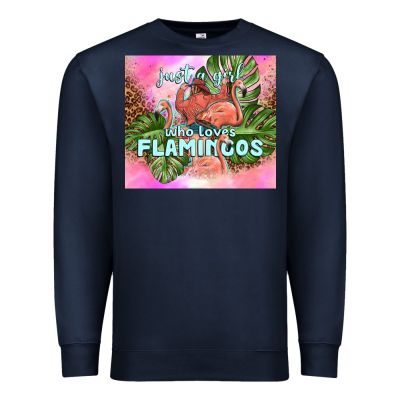 Just A Girl Who Loves Flamingo Premium Sweatshirt by TumblerDesignByShophia | Teevron