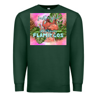 Sports Green just a girl who loves flamingo Premium Sweatshirt - TumblerDesignByShophia