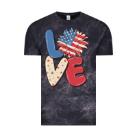 Cloud Black love 4th of july Vintage Tee - MaliasSmallBusiness