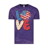 Cloud Purple love 4th of july Vintage Tee - MaliasSmallBusiness