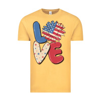 Vintage Mustard love 4th of july Vintage Tee - MaliasSmallBusiness