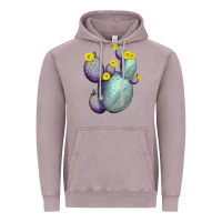 Vintage Zinc Opunthia Santa Rita Cacti Vintage Hoodie - LillyAllenDesigns