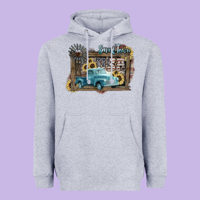 Small Town Usa Truck 4th Of July Heavyweight Hoodie Designed By Howdyjamesfarm