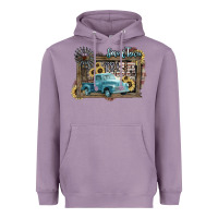 Lavender Small town USA truck 4th of july Heavyweight Hoodie - HowdyJamesFarm