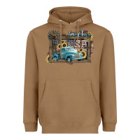 Toasted Coconut Small town USA truck 4th of july Heavyweight Hoodie - HowdyJamesFarm