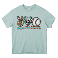 Arona peace love baseball Heavy Core Tee - CowhideDigitalArt
