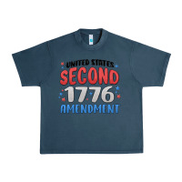 Midnight Navy united states second 1776 amendment Urban Heavy Tee - MaliasSmallBusiness