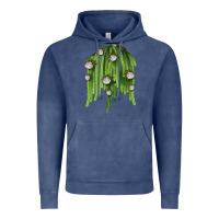 Vintage Denim Selenicereus Cactus Vintage Hoodie - LillyAllenDesigns