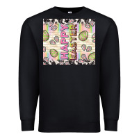 Black happy easter with cowhide Premium Sweatshirt - TumblerDesignByShophia