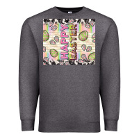 Charcoal Heather happy easter with cowhide Premium Sweatshirt - TumblerDesignByShophia