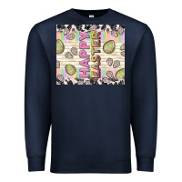 Navy happy easter with cowhide Premium Sweatshirt - TumblerDesignByShophia