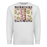 Oatmeal Heather happy easter with cowhide Premium Sweatshirt - TumblerDesignByShophia