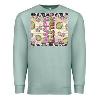 Seafoam happy easter with cowhide Premium Sweatshirt - TumblerDesignByShophia