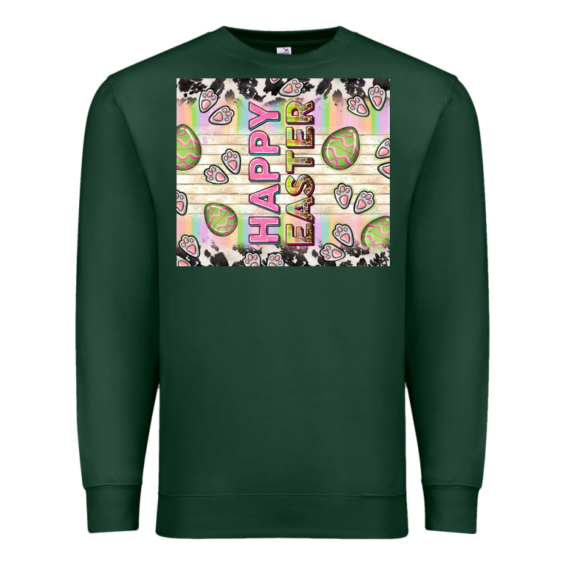 Happy Easter With Cowhide Premium Sweatshirt by TumblerDesignByShophia | Teevron