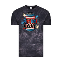 Cloud Black American can cooler Vintage Tee - MaliasSmallBusiness