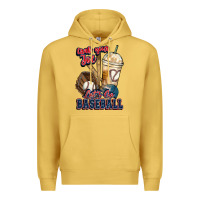 Antique Gold Grab your joe lets go baseball Premium Hoodie - HowdyJamesFarm