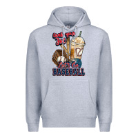 Heather Grey Grab your joe lets go baseball Premium Hoodie - HowdyJamesFarm