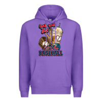 Purple Grab your joe lets go baseball Premium Hoodie - HowdyJamesFarm