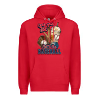 Red Grab your joe lets go baseball Premium Hoodie - HowdyJamesFarm