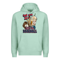 Seafoam Grab your joe lets go baseball Premium Hoodie - HowdyJamesFarm