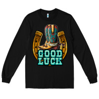 Black good luck Long Sleeve Tee - JahusDesignShop