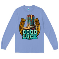 Colony Blue good luck Long Sleeve Tee - JahusDesignShop