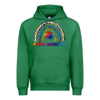 Emerald Autism Awareness rainbow Urban Hoodie - FaDigitalArtStudio