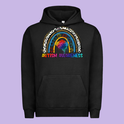 Autism Awareness Rainbow Urban Hoodie Designed By Fadigitalartstudio
