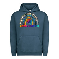 Pigment Midnight Navy Autism Awareness rainbow Urban Hoodie - FaDigitalArtStudio