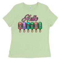 Matcha hello summer Ladies Tee - CowhideDigitalArt