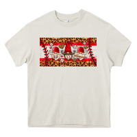 Cream baseball gnome license plate Heavy Core Tee - HRA Design Shop