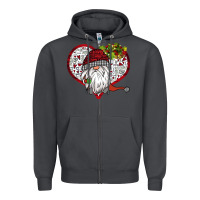 Smoke Valentine's Day Gnome Zipper Hoodie - Bettercallsaul