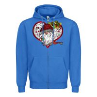 Valentine's Day Gnome Zipper Hoodie | Teevron