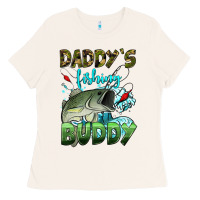 Bone daddy's fishing buddy Ladies Tee - HRA Design Shop