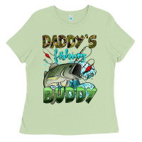Matcha daddy's fishing buddy Ladies Tee - HRA Design Shop