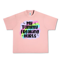Salmon my tummy freaking hurts Urban Heavy Tee - MaliasSmallBusiness